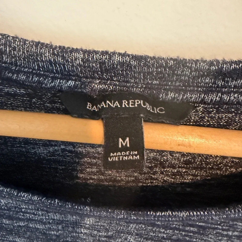 Banana Republic Gray Tie Front Blouse - Picture 2 of 2